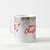 Elegant Gold Frohe Weihnachten Tasse (Vorderseite Links)