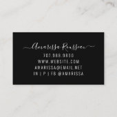 Elegant Gold gebürstet Metallic Minimalistisch Visitenkarte (Rückseite)