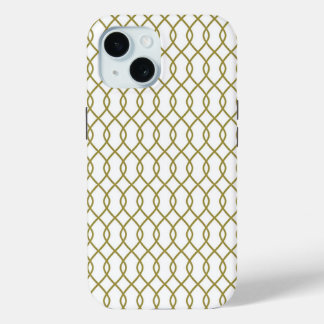 Elegant Gold Geometric Muster iPhone Fall 15 Case-Mate iPhone Hülle