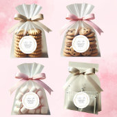 Elegant Gold Geometric Vielen Dank Gastgeschenk Ho Runder Aufkleber