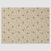 Elegant Gold Gingham Royal Queen Bee Pattern Seidenpapier (Vorderseite)