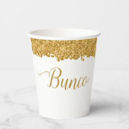 Elegant Gold Girly Bunco Pappbecher