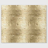Elegant Gold Glam Geschenkpapier (Flach)