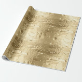 Elegant Gold Glam Geschenkpapier (Ungerollt)