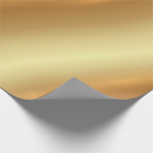 Elegant Gold Glamour Modern Luxury Template Gift Geschenkpapier (Ecke)