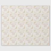 Elegant Gold Glitter 70th Birthday Geschenkpapier (Flach)
