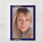 Elegant Gold Glitter Birthday 30th with Balloons Einladung (Rückseite)