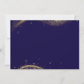 Elegant Gold Glitter Birthday 60th With Photo Einladung (Rückseite)