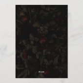 Elegant Gold Glitter Bow Dark Christmas Party Einladung (Rückseite)