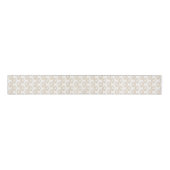 Elegant Gold Glitter Tiger Print White Design Ripsband (Vorderseite)