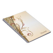 Elegant Gold Glittery - Personalisiert Notizblock (Rechte Seite)