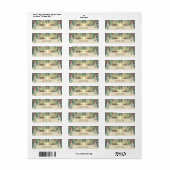 Elegant Gold Glittery Pine Tree Branches Weihnacht (Vorne)