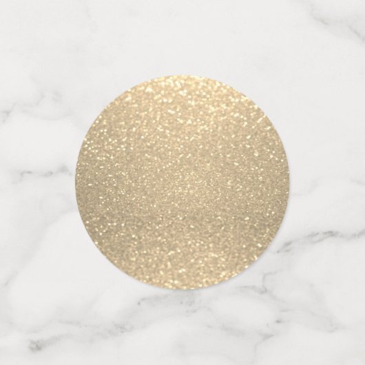Elegant Gold Glitzer Confetti Konfetti (Klein Vorderseite)