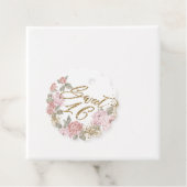 Elegant Gold Glitzer Peony Florals Sweet 16 Geschenkanhänger (Beispiel)