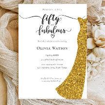 Elegant Gold Gown 50 und fabelhafter Geburtstag