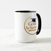 Elegant Gold Grad Tasse (VorderseiteRechts)