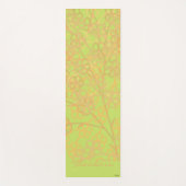 Elegant Gold Green Abstrakt Floral Yogamatte (Vorderseite)
