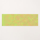 Elegant Gold Green Abstrakt Floral Yogamatte (Vorderseite (Horizontal))
