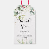 Elegant Gold Greenerding Wedding Vielen Dank Geschenkanhänger (Vorderseite)