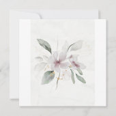 Elegant Gold Greenerity Wedding Einladung (Rückseite)