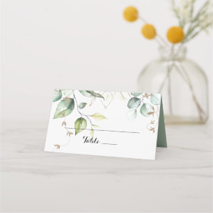 Elegant Gold Greenerity Wedding Platzkarte