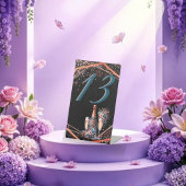 Elegant Gold Greenery Botanical Wedding Table Numb Sockelschild