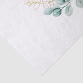 Elegant Gold Greenery Eukalyptus Personalisiert   Seidenpapier (Detail)