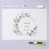 Elegant Gold Greenery Eukalyptus Personalisiert   Seidenpapier (Handwerk)