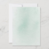 Elegant Gold Greenery Save the Date Ankündigung (Rückseite)