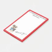 Elegant Gold Grooming Pet Personalized Collection Post-it Klebezettel (angewinkelt)