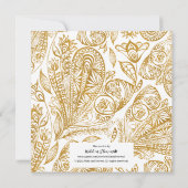 Elegant Gold Happy Birthday (Rückseite)