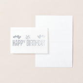 Elegant Gold Happy Birthday Balloons Folienkarte (Anzeige)