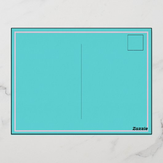 Elegant Gold Happy Birthday Folie Einladungspostkarte (Rückseite)