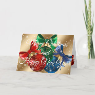 Elegant Gold Happy Holidays Karte