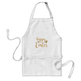 Elegant Gold Happy Oaster Modern Schürze