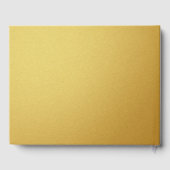 Elegant Gold Hawaiian Hibiskus Wedding Gästebuch (Rückseite)