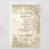 Elegant Gold Hearts Frame Bokeh (Vorderseite)