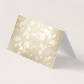 Elegant Gold Hearts Frame Bokeh Thank You Card Visitenkarten (Rückseite)