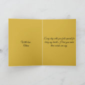 Elegant Gold Hearts Valentine's Day Card - Luxury  Karte (Innenseite)