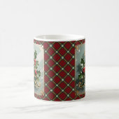 Elegant Gold Holly Christmas Initial Letter A Kaffeetasse (Mittel)