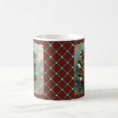 Elegant Gold Holly Christmas Initial Letter C Kaffeetasse (Mittel)
