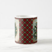 Elegant Gold Holly Christmas Initial Letter F Kaffeetasse (Mittel)