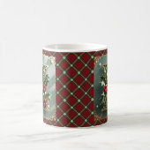 Elegant Gold Holly Christmas Initial Letter H Kaffeetasse (Mittel)