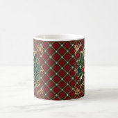 Elegant Gold Holly Christmas Initial Letter K Kaffeetasse (Mittel)