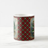Elegant Gold Holly Christmas Initial Letter L Kaffeetasse (Mittel)