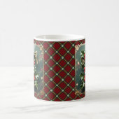 Elegant Gold Holly Christmas Initial Letter T Kaffeetasse (Mittel)