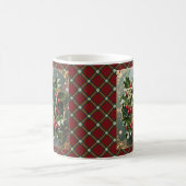 Elegant Gold Holly Christmas Initial Letter W Kaffeetasse (Mittel)