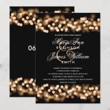 Elegant Gold Hollywood Glam Wedding