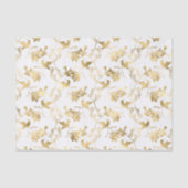 Elegant Gold Hummingbirds Glam Seidenpapier (Vorderseite)