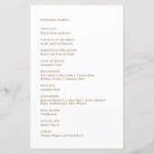 Elegant Gold Ivory Agate Wedding (Rückseite)